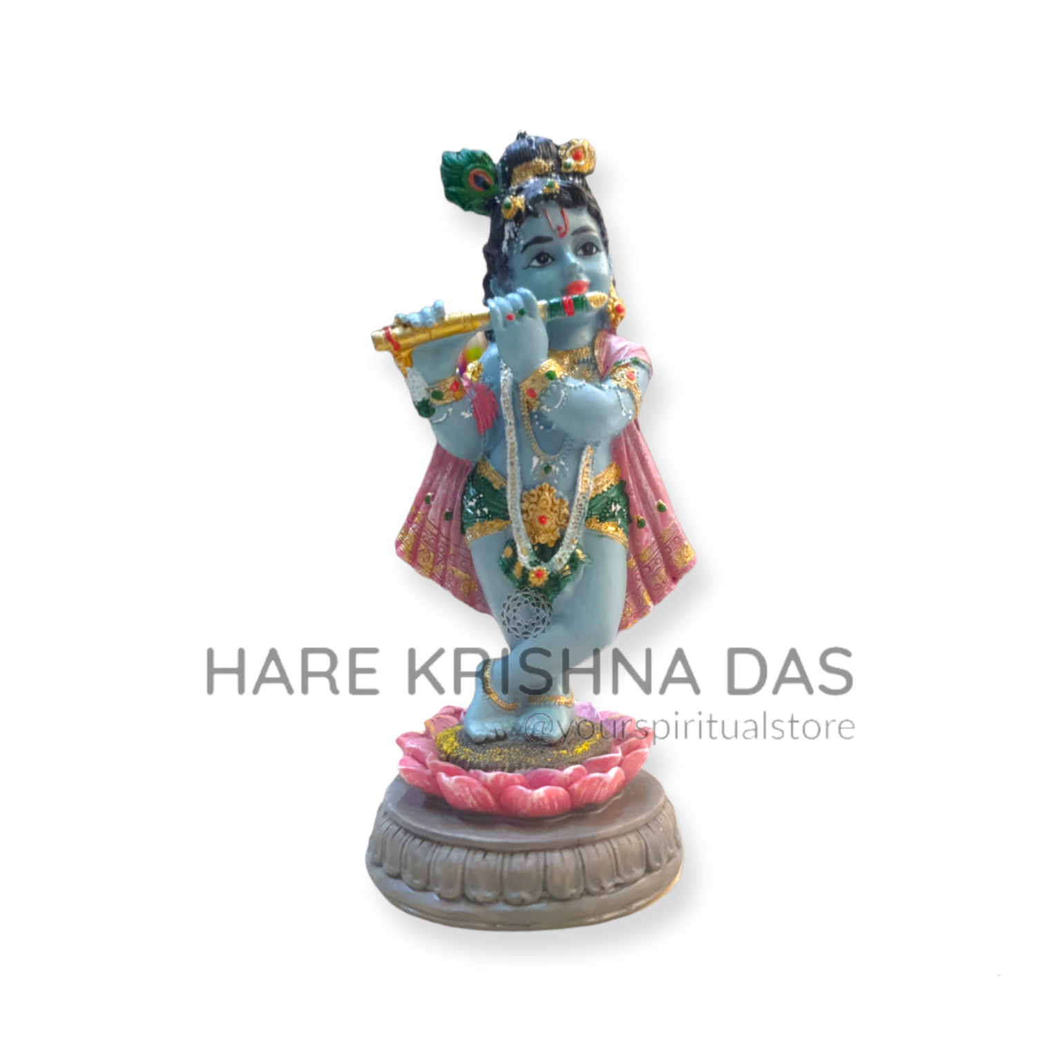 Standing Krishna On Lotus 5″ – Hare Krishna Das