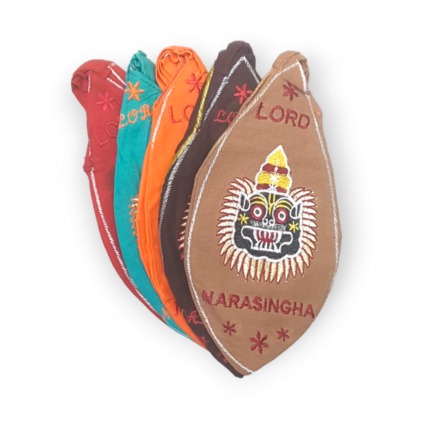 Lord Nasimha Japa Bead Bag (Embroidery) - 5 colors