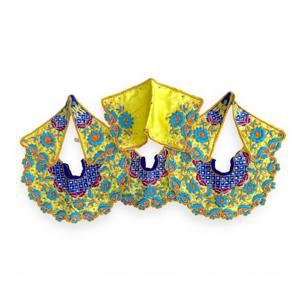 Jagannath Baldev Subhadra Yellow Color Embroidery Dress-5"
