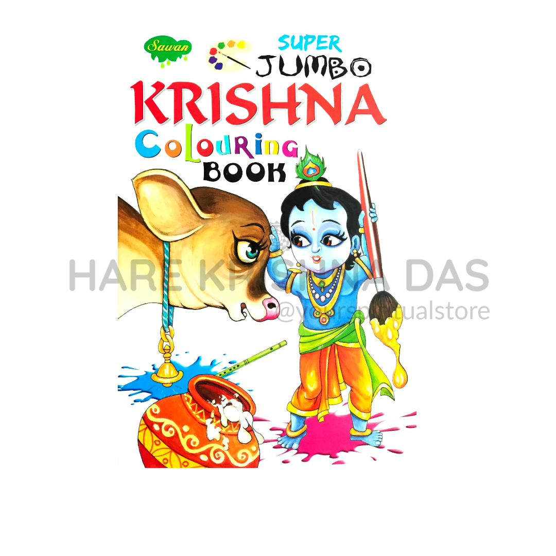 Super Jumbo Krishna – Colouring Book – Hare Krishna Das